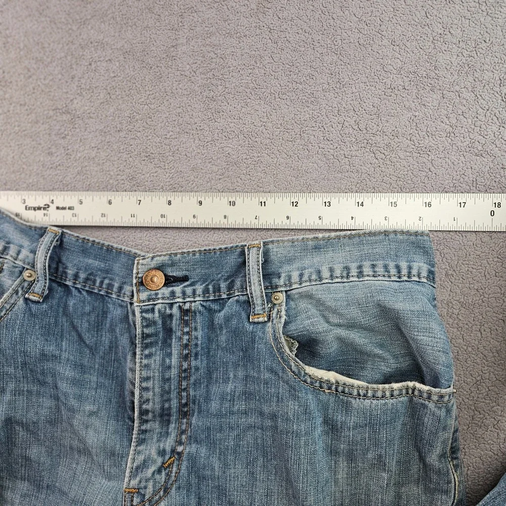 Levi's 505‎ Jeans Mens 34x34 Blue Denim Faded Streetwear Americana Straight Fit